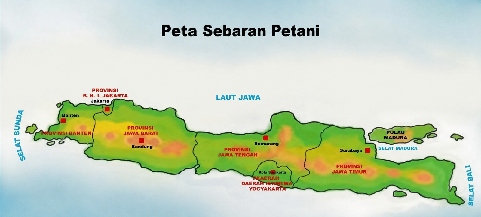 Peta Pulau Jawa